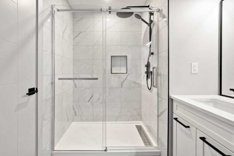 Elegant Shower with Tile Surround
